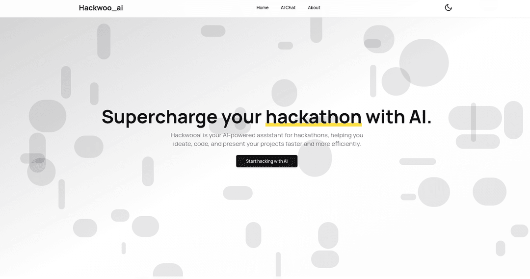 HackWoo : AI Hackaton Assistant